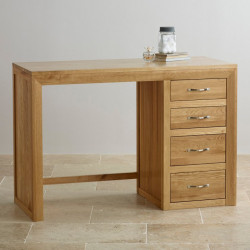 Chamfer Natural Solid Oak Dressing Table