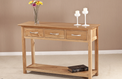 Cambridge Solid Oak Large Hall Table