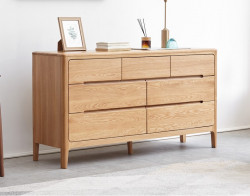 Seattle Natural Solid Oak 3+4 Chest of Drawers